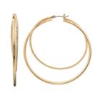 Napier Textured Double Hoop Earring, Women's, Gold