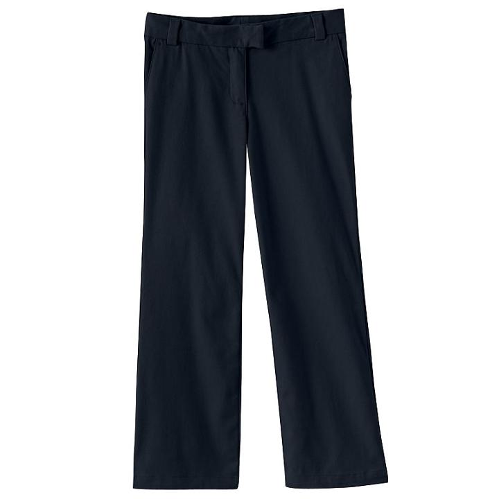 Girls 4-6x Chaps Stretch Twill Bootcut School Uniform Pants, Girl's, Size: 4 Slim, Blue