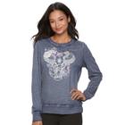 Juniors' Fifth Sun Hamsa Elephant Graphic Sweatshirt, Teens, Size: Medium, Blue (navy)