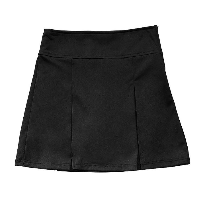 Girls 4-20 French Toast School Uniform Kick Pleat Skort, Size: 7-8, Black