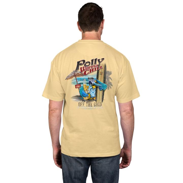 Men's Newport Blue Safari Graphic Tee, Size: Xxl, Gold