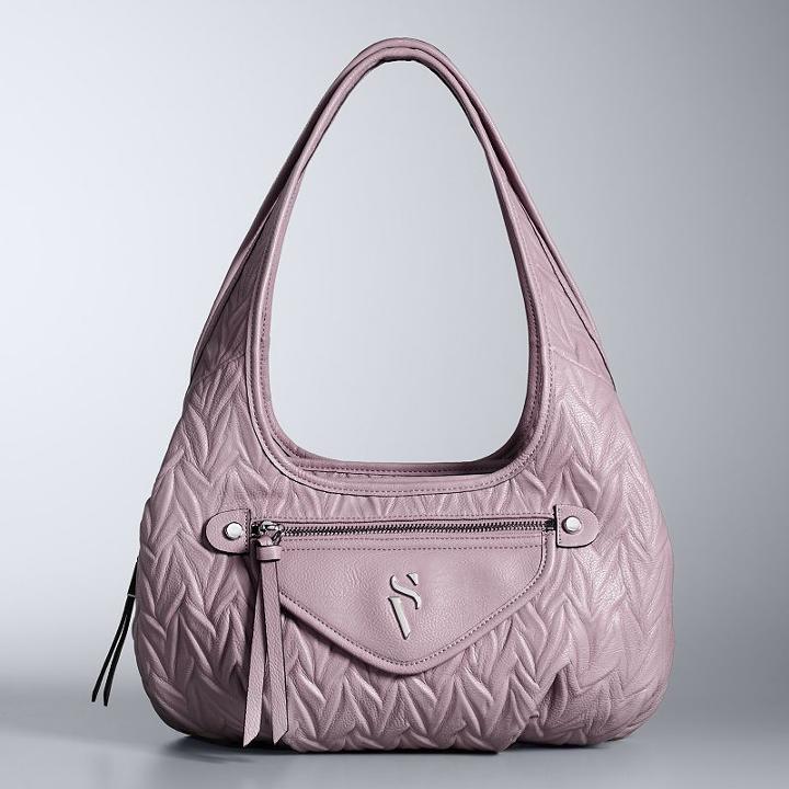 Simply Vera Vera Wang Sidekick Satchel, Women's, Lt Purple