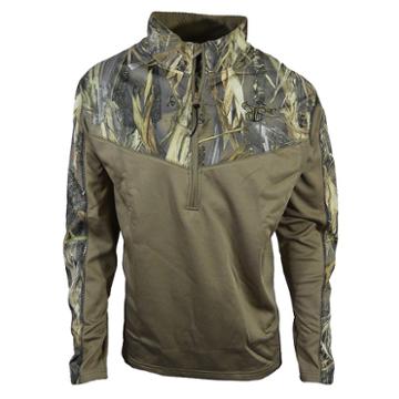 Men's True Timber Colorblock Camo Fleece Quarter-zip Vest, Size: Small, White Oth