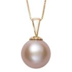 14k Gold Pink Freshwater Cultured Pearl Pendant Necklace, Women's, Size: 18