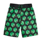 Boys 4-7 Minecraft Creeper Swim Trunks, Size: S 4, Green