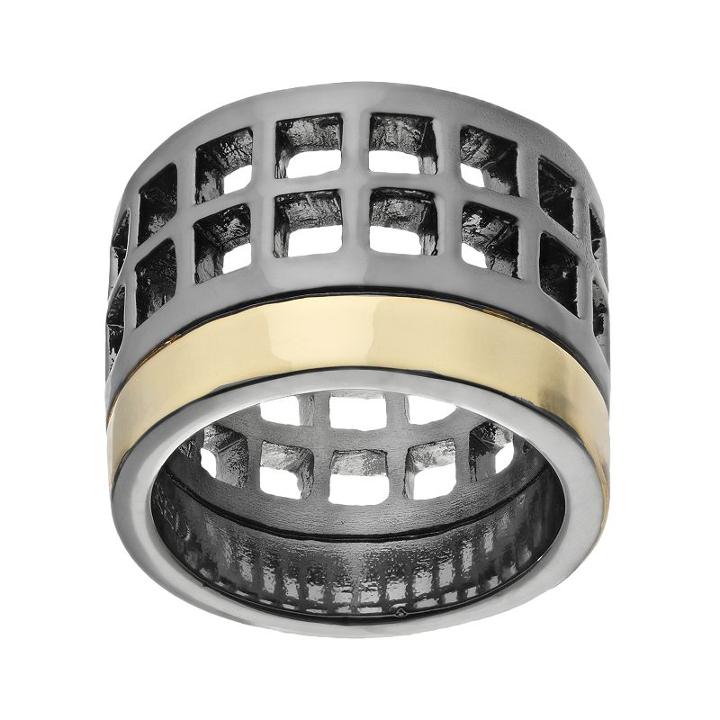 Reed Two Tone Geometric Openwork Ring, Women's, Size: 7, Ovrfl Oth