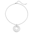 Napier Circle Pendant Necklace, Women's, Silver
