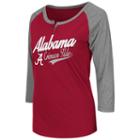 Women's Campus Heritage Alabama Crimson Tide Meridian Baseball Tee, Size: Small, Dark Red