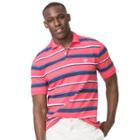 Men's Chaps Classic-fit Striped Stretch Polo, Size: Large, Red