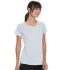 Women's Tek Gear&reg; Performance Base Layer Side Slit Tee, Size: Xs, Light Blue