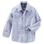 Boys 4-8 Oshkosh B'gosh&reg; Button-front Shirt, Size: 5, Blue (wash)