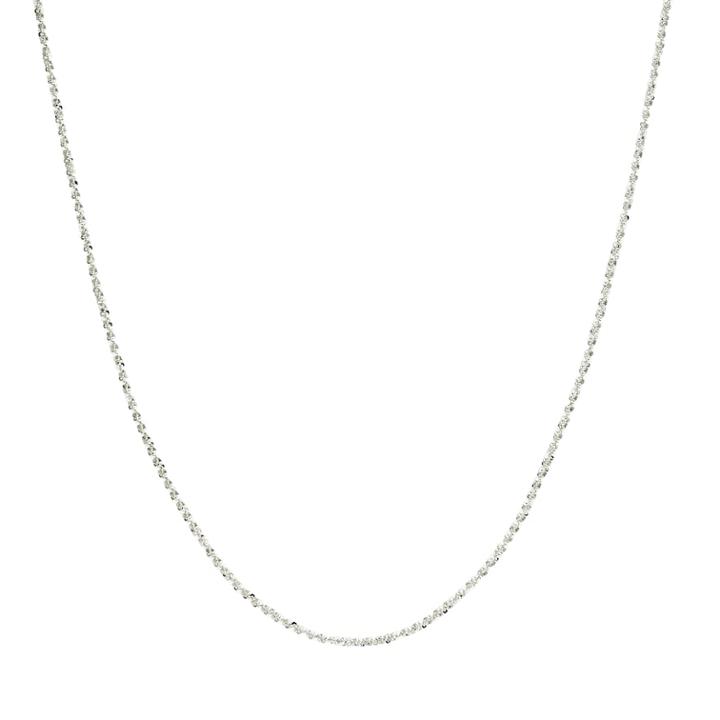 Primrose Sterling Silver Sparkle Chain Necklace, Women's, Size: 24, Grey