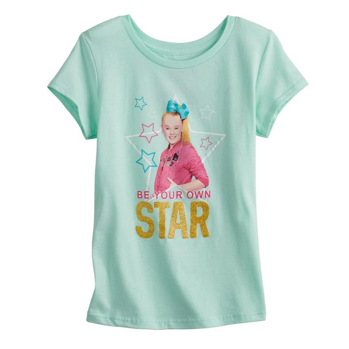 Girls 7-16 Jojo Siwa Be Your Own Star Graphic Tee, Size: Large, Lt Green