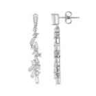Simply Vera Vera Wang Sterling Silver Lab-created White Sapphire Drop Earrings, Women's