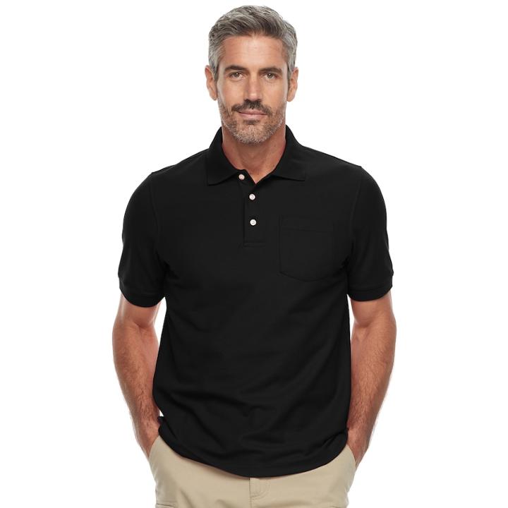 Men's Croft & Barrow&reg; Polo, Size: Medium, Black