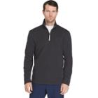 Men's Izod Advantage Regular-fit Performance Quarter-zip Fleece Pullover, Size: Large, Grey (charcoal)