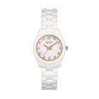 Caravelle New York By Bulova Women's Crystal Ceramic Watch - 45l159, White
