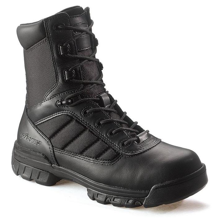 Bates Enforcer Men's 8-in. Boots, Size: 8 Xw, Black