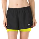 Women's Speedo 2-in-1 Swim Shorts, Size: 12, Brt Yellow