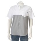 Men's Vans Monument Button-down Shirt, Size: Medium, Med Grey