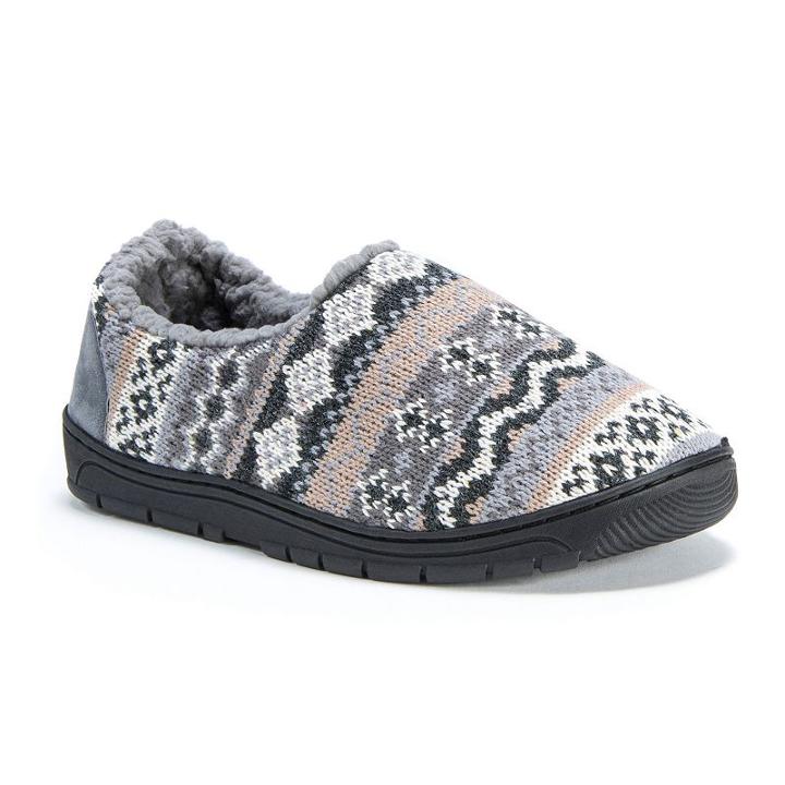 Muk Luks Men's John Slide Slippers, Size: Medium, Grey