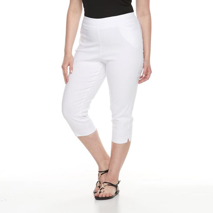 Plus Size Apt. 9&reg; Brynn Pull-on Capris, Women's, Size: 16 W, Natural
