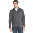 Men's Izod Advantage Sportflex Regular-fit Marled Performance Quarter-zip Pullover, Size: Small, Med Grey