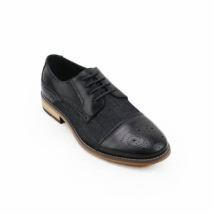 Xray Media Men's Cap Toe Dress Shoes, Size: Medium (8), Black