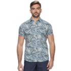 Men's Marc Anthony Slim-fit Linen Button-down Shirt, Size: Xxl, Blue