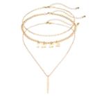 Mudd&reg; Love Choker & Feather Pendant Necklace Set, Women's, Gold