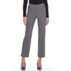 Petite Napa Valley Slimming Solution Straight-leg Dress Pants, Women's, Size: 8 Petite, Dark Grey