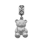 Logoart Sterling Silver Kappa Delta Sorority Teddy Bear Charm, Women's