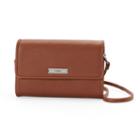 Chaps Margo Fold Over Convertible Wristlet, Women's, Dark Brown