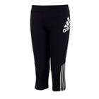 Girls 7-16 Adidas Super Star Capris, Size: Medium, Black