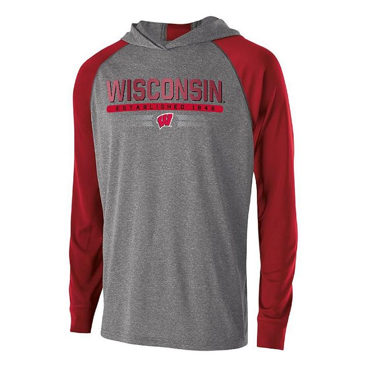 Men's Wisconsin Badgers Echo Hoodie, Size: Medium, Red Other