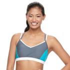 Women's Free Country Colorblock Crisscross Bikini Top, Size: Large, Blue Other
