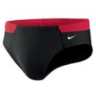 Men's Nike Victory Colorblock Swim Briefs, Size: 34, Med Red