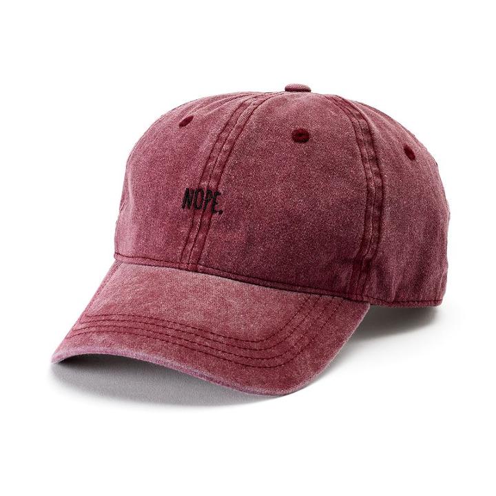 Women's So&reg; Nope. Baseball Cap, Dark Red