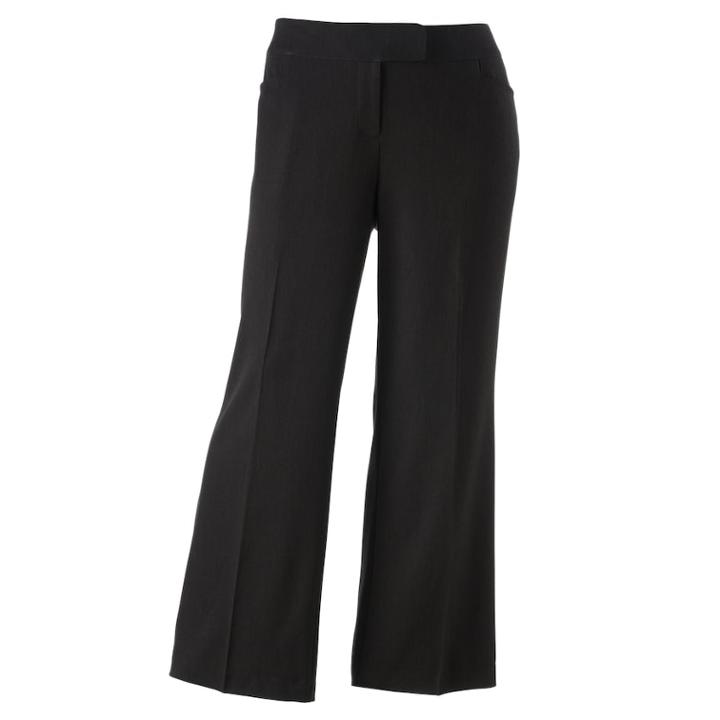 Plus Size Apt. 9&reg; Modern Fit Dress Pants, Women's, Size: 24w Short, Grey