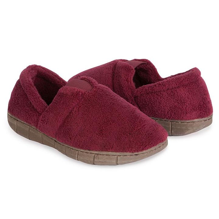 Muk Luks Rocker Sole Fleece Slippers, Women's, Size: Xl, Red