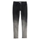 Girls 7-16 Vanilla Star Ombre Skinny Jeans, Size: 10, Black