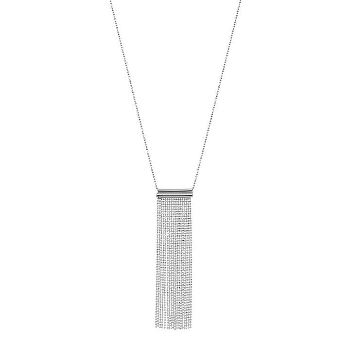 Sterling Silver Fringe Pendant Necklace, Women's