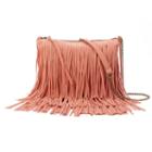Sonoma Goods For Life&trade; Marguerite Fringed Crossbody Bag, Women's, Pink