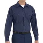 Red Kap, Big & Tall Classic-fit Durastripe Striped Button-down Work Shirt, Men's, Size: 3xb, Multicolor