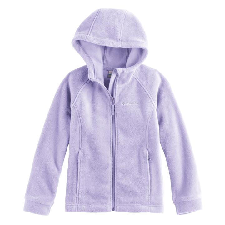 Girls 4-18 Columbia Fleece Hoodie, Size: L(14/16), Drk Purple