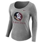 Women's Nike Florida State Seminoles Logo Tee, Size: Xl, Gray