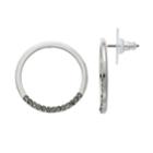 Simply Vera Vera Wang Circle Nickel Free Drop Earrings, Women's, Silver