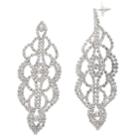Crystal Avenue Filigree Drop Earrings, Women's, Grey