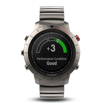 Garmin Fenix Chronos Gps Watch With Brushed Titanium Hybrid Watch Band, Silver