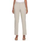Women's Dana Buchman Straight-leg Pull-on Pants, Size: 6, Med Beige